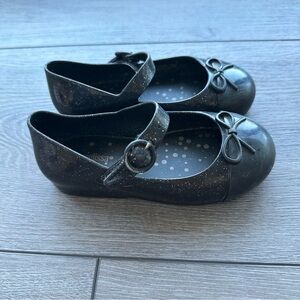 Mini Melissa Black Mary Jane Dress Shoes